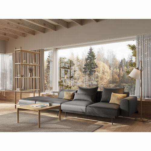 Столик кофейный saga, 75х75 см, ясень 2