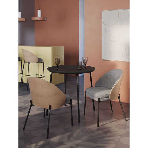 Стол обеденный round, D80 см, черный 2