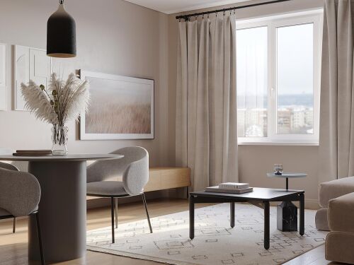 Столик кофейный saga, 75х75 см, темно-серый 2