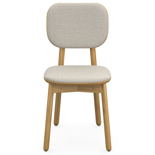 Стул с обивкой saga, рогожка, бежевый 4