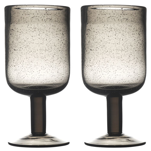Набор бокалов для вина flowi, 410 мл, серо-коричневые, 2 шт. 1