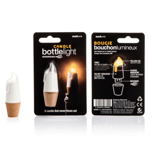 Пробка для бутылки bottlelight с подсветкой и usb 4