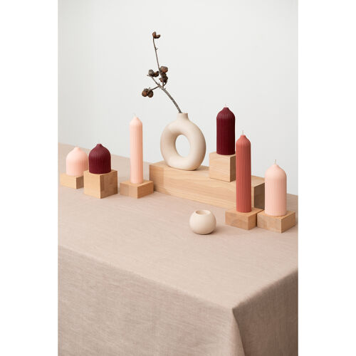 Свеча декоративная бордового цвета из коллекции edge, 10,5см 3