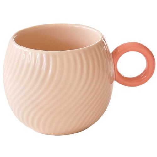 Кружка waves, 350 мл, розовая