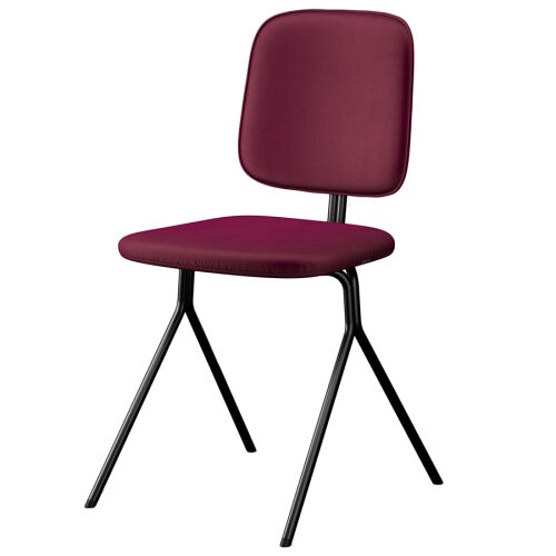 Стул ror, y, велюр, черный/пурпурный 1