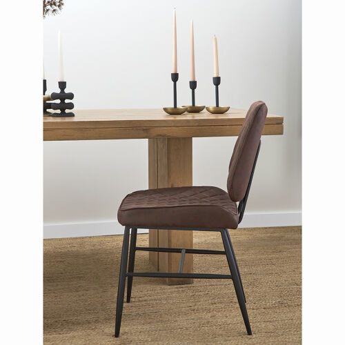 Стул maril, экокожа, темно-коричневый 4