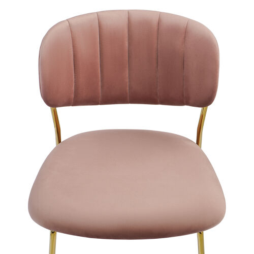 Стул eirill, велюр, розовый 4