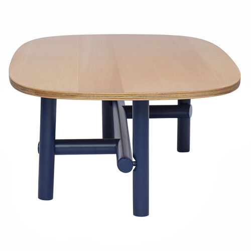 Стол журнальный ottal, 110х59,5х32 см, бук, бежевый/синий 3