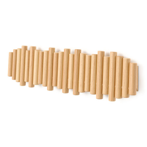 Вешалка настенная picket, 61 см, 8 крючков, натуральное дерево 4