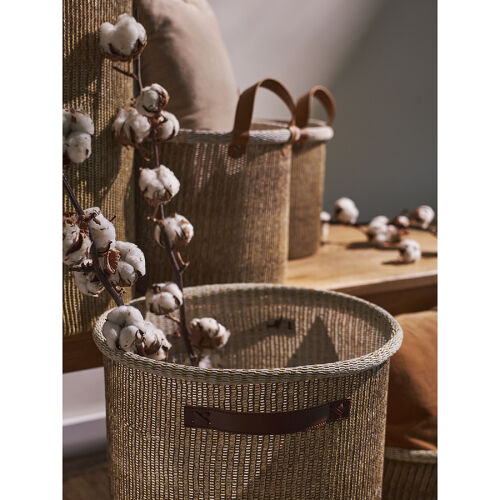 Корзина для хранения sustainable collection, D42х55 см, бежевая 4 Корзина для хранения sustainable collection, D42х55 см, бежевая 4