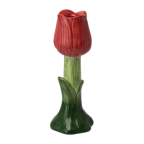 Подсвечник floret красного цвета из коллекции blossom, 18 см