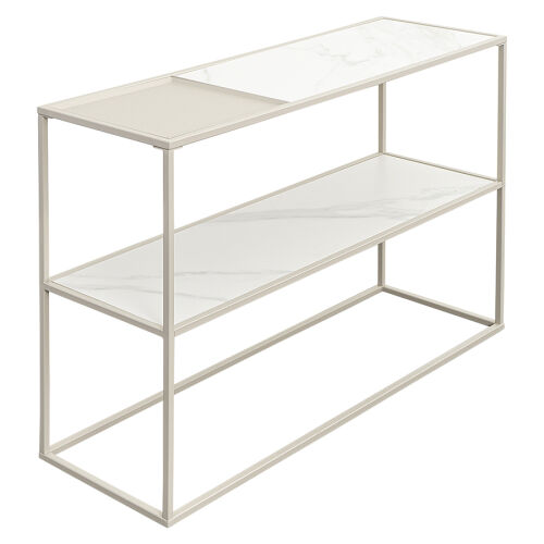 Стол консольный mayen, 120х35х76 см, белый/бежевый