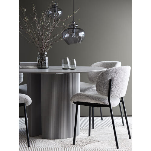 Стул embrace, букле, светло-серый 4