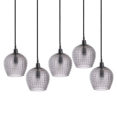 Светильник подвесной каскадный aurora, 110х18 см, серый 2