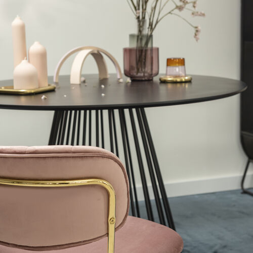 Стул eirill, велюр, розовый 5