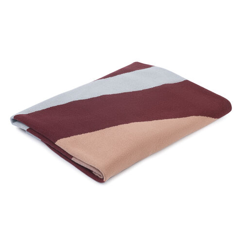 Плед из хлопка с рисунком tulip field из коллекции terra, 130х18 2