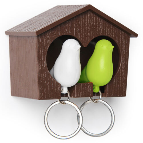Держатель для ключей duo sparrow, коричневый/белый/зеленый 1 Держатель для ключей duo sparrow, коричневый/белый/зеленый 1