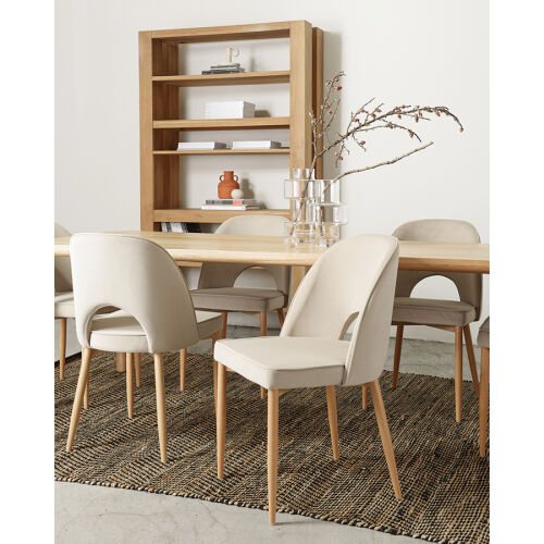 Стул evelyn, велюр, бежевый 5