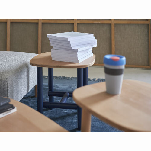 Столик ottal, 44,5х44,5х45 см, бук, бежевый/синий 4