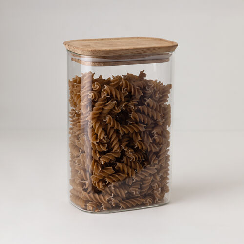 Банка для хранения прямоугольная glass acacia, 1,3 л 4