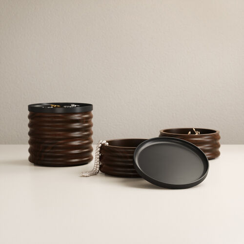 Шкатулка для украшений tesora, черный орех 2