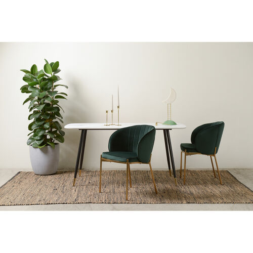 Стул coral, велюр, зеленый 4