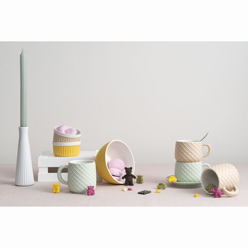 Чайная пара marshmallow 300 мл цвета топленого молока 6