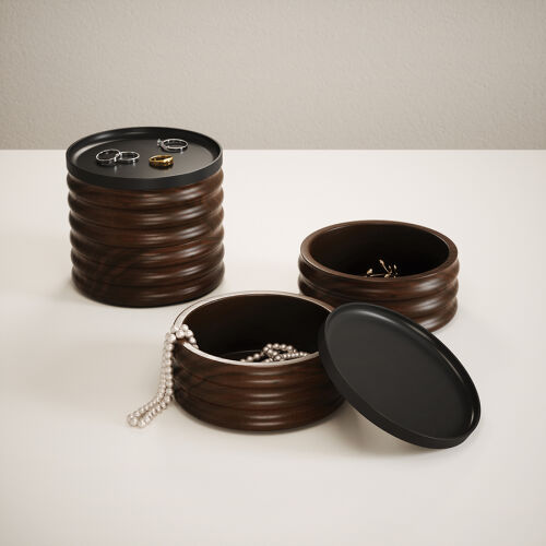 Шкатулка для украшений tesora, черный орех 3