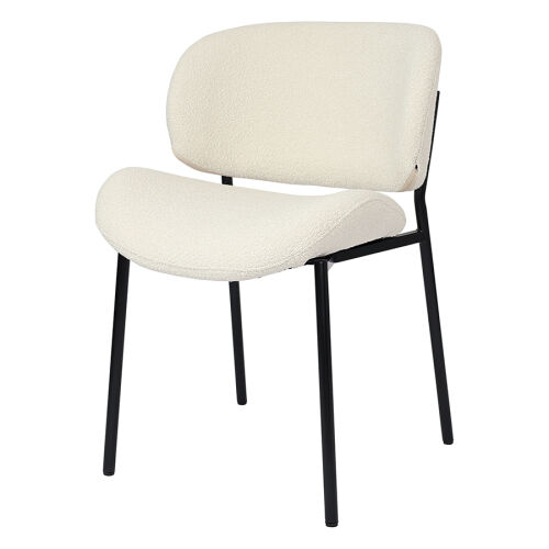 Стул embrace, букле, молочный