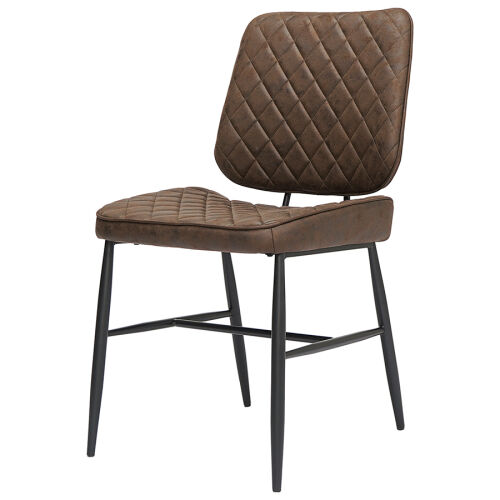 Стул maril, экокожа, темно-коричневый 1