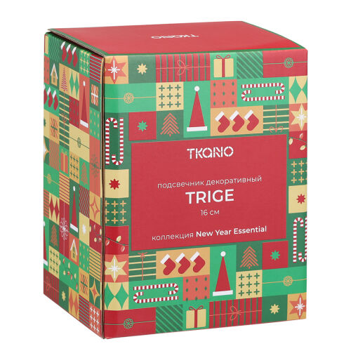 Подсвечник декоративный trige из коллекции new year essential, 1 3