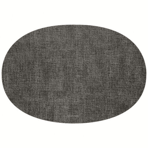 Салфетка подстановочная овальная двухсторонняя fabric, темно-сер 1