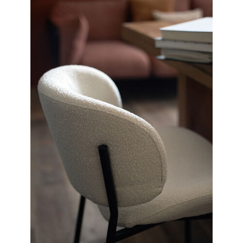 Стул embrace, букле, молочный 1