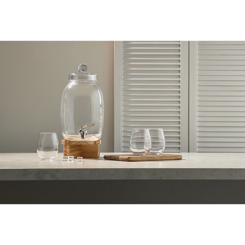 Диспенсер для напитков на деревянной подставке flo, 5,4 л 2