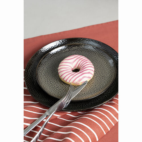 Набор обеденных тарелок dots, D26 см, черные, 2 шт. 4