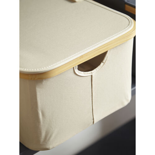 Корзина для белья neat low, 40x33x20 см, молочная 2