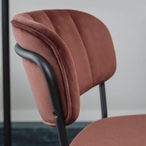 Стул барный eirill, велюр, кирпичный 5