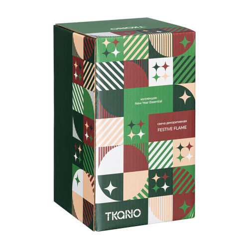 Свеча декоративная festive flame из коллекции new year essential 6 Свеча декоративная festive flame из коллекции new year essential 6