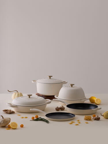 Сковорода блинная чугунная D24 см из коллекции "Шеффилд", молочн 2