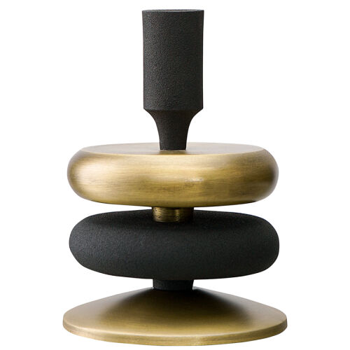 Подсвечник stone, 17 см, черный/античная латунь 1 Подсвечник stone, 17 см, черный/античная латунь 1