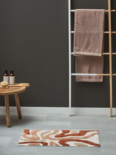 Коврик для ванной flow терракотового цвета из коллекции ethnic,  2