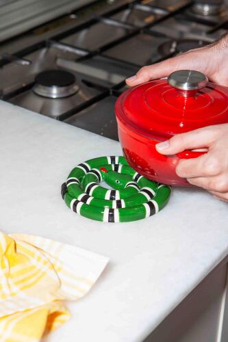 Подставка под горячее snake, зеленая 2