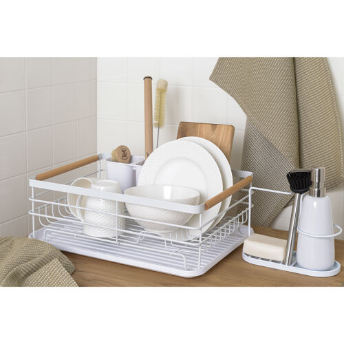 Сушилка для посуды granli, 43x30,5x14 см, белая 2 Сушилка для посуды granli, 43x30,5x14 см, белая 2