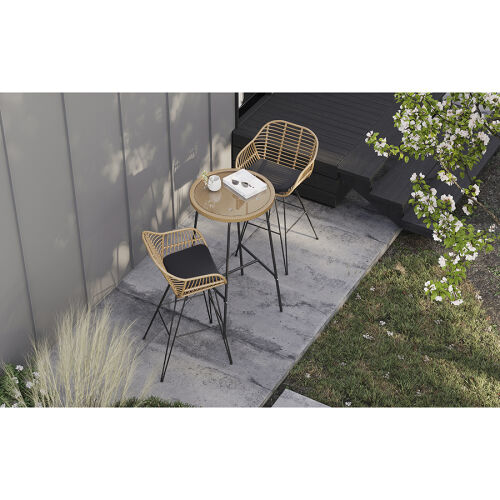 Стул барный vetle bent, ротанг 19