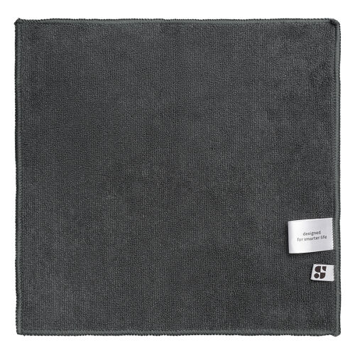 Набор салфеток из микрофибры cozy clean, 30х30 см, темно-серые,  5