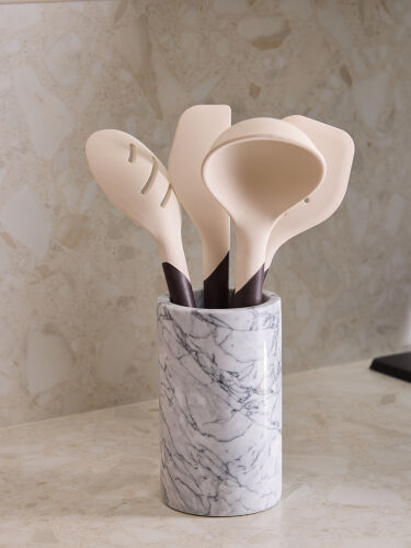 Лопатка с прорезями smartchef, 32 см, бежевая/бордовая 6