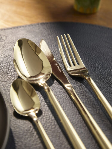 Набор столовых приборов pure, золотистые глянцевые, 24 пред. 6