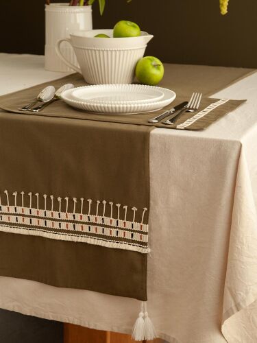 Дорожка на стол nomad grid из коллекции ethnic, 45х150 см 4 Дорожка на стол nomad grid из коллекции ethnic, 45х150 см 4