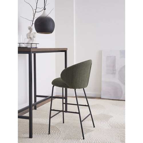 Стул полубарный comfy, рогожка, шпинат 2