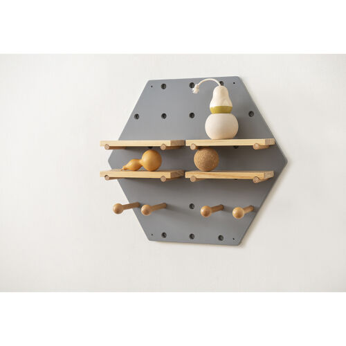 Пегборд shely, 43х50 см, светло-серый 2